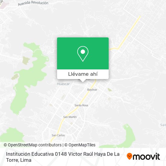 Mapa de Institución Educativa 0148 Víctor Raúl Haya De La Torre