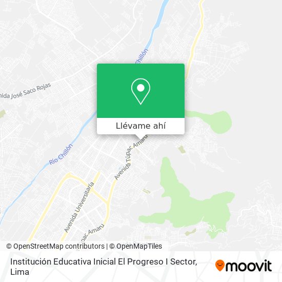 Mapa de Institución Educativa Inicial El Progreso I Sector