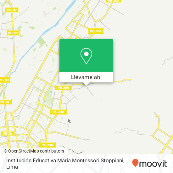 Mapa de Institución Educativa Maria Montessori Stoppiani
