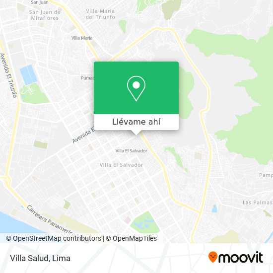Mapa de Villa Salud