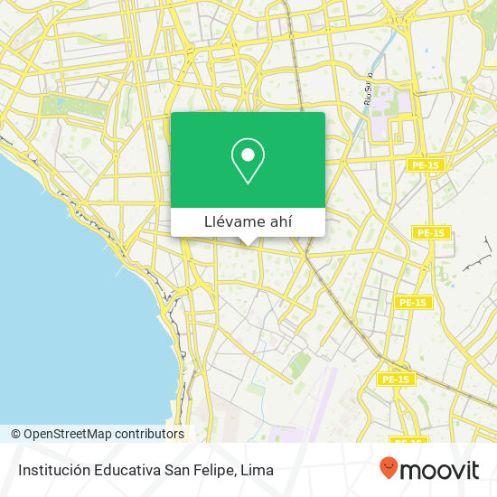 Mapa de Institución Educativa San Felipe