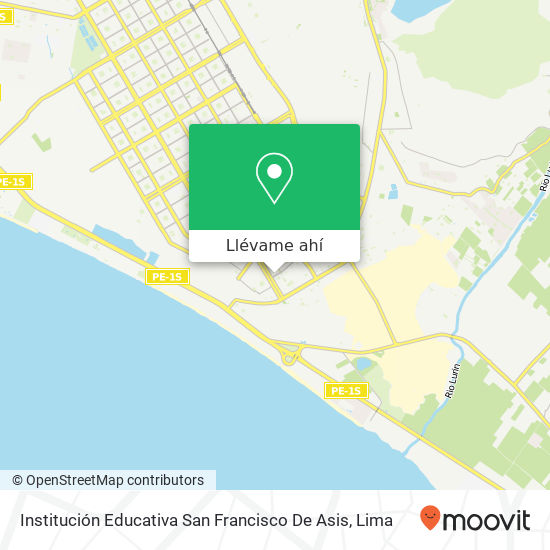 Mapa de Institución Educativa San Francisco De Asis