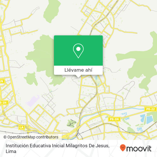 Mapa de Institución Educativa Inicial Milagritos De Jesus