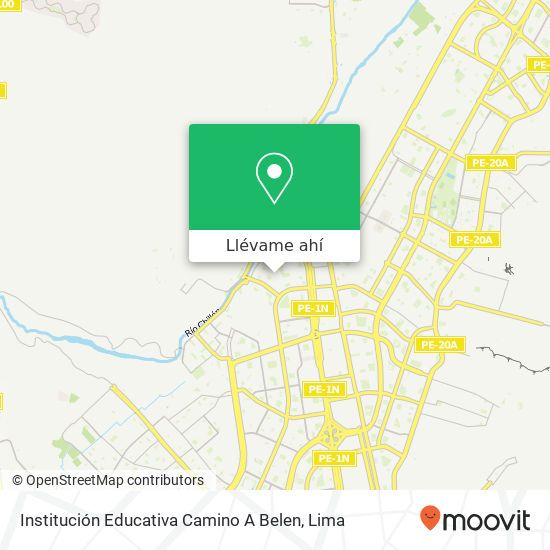 Mapa de Institución Educativa Camino A Belen