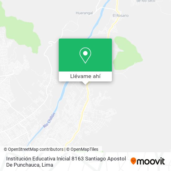 Mapa de Institución Educativa Inicial 8163 Santiago Apostol De Punchauca