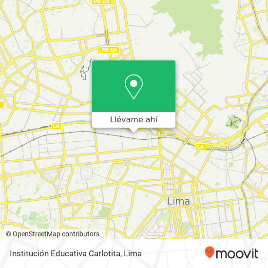 Mapa de Institución Educativa Carlotita