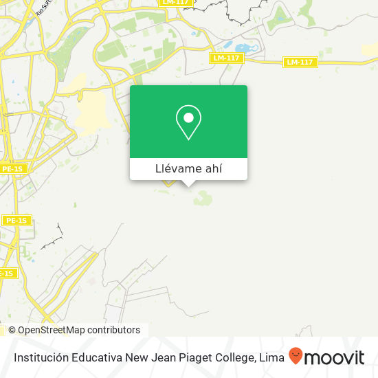 Mapa de Institución Educativa New Jean Piaget College