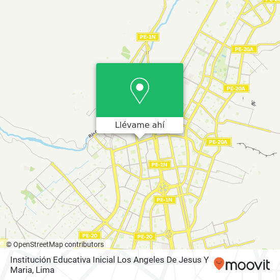 Mapa de Institución Educativa Inicial Los Angeles De Jesus Y Maria