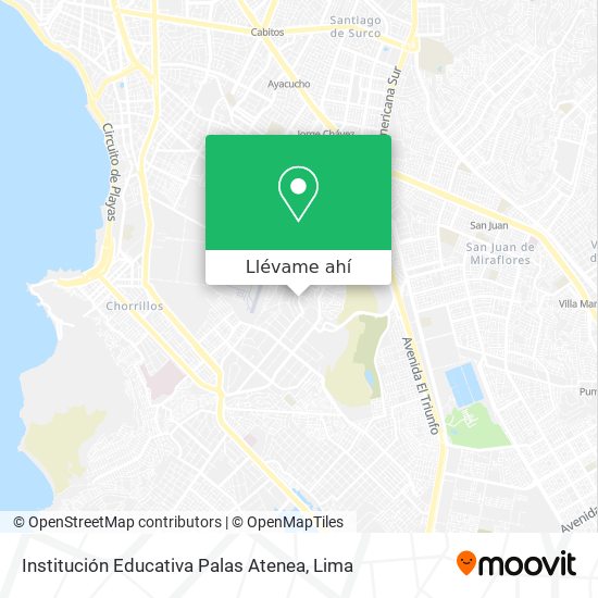 Mapa de Institución Educativa Palas Atenea