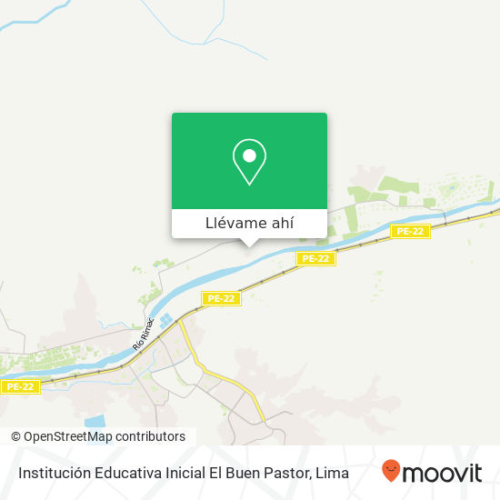 Mapa de Institución Educativa Inicial El Buen Pastor