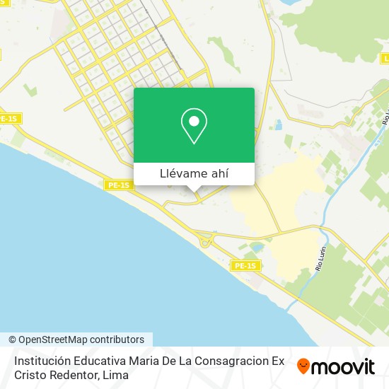Mapa de Institución Educativa Maria De La Consagracion Ex Cristo Redentor