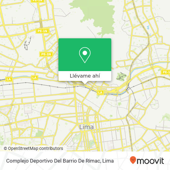 Mapa de Complejo Deportivo Del Barrio De Rímac