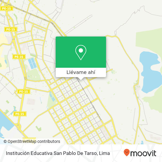 Mapa de Institución Educativa San Pablo De Tarso