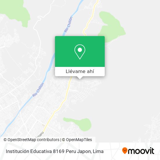 Mapa de Institución Educativa 8169 Peru Japon