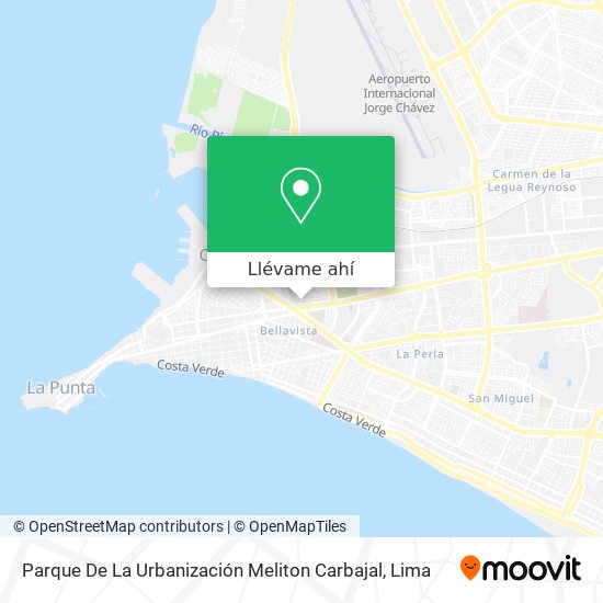 Mapa de Parque De La Urbanización Meliton Carbajal