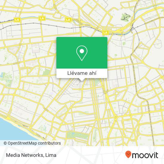 Mapa de Media Networks