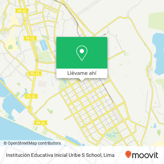 Mapa de Institución Educativa Inicial Uribe S School