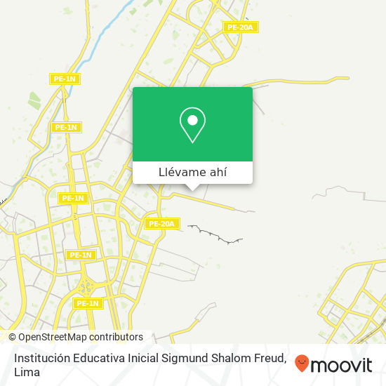 Mapa de Institución Educativa Inicial Sigmund Shalom Freud