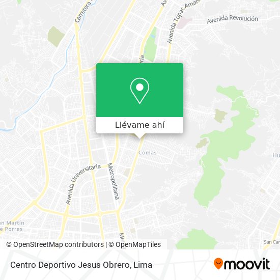 Mapa de Centro Deportivo Jesus Obrero