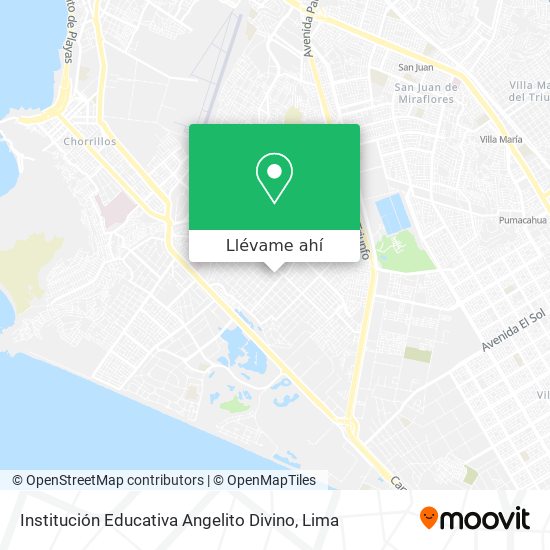 Mapa de Institución Educativa Angelito Divino