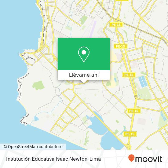 Mapa de Institución Educativa Isaac Newton