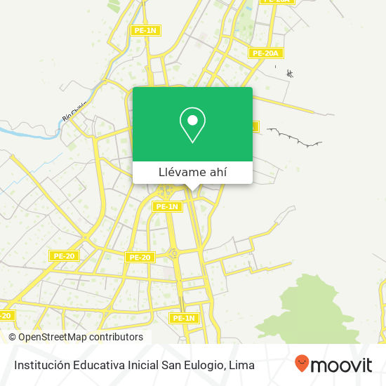 Mapa de Institución Educativa Inicial San Eulogio