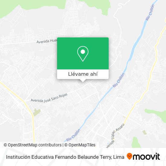Mapa de Institución Educativa Fernando Belaunde Terry