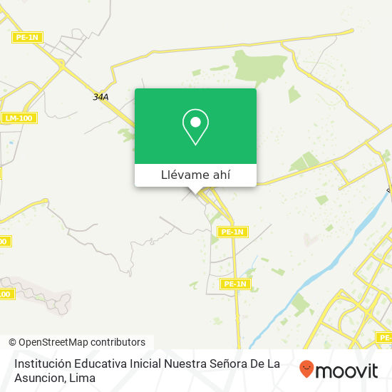 Mapa de Institución Educativa Inicial Nuestra Señora De La Asuncion