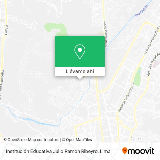 Mapa de Institución Educativa Julio Ramon Ribeyro