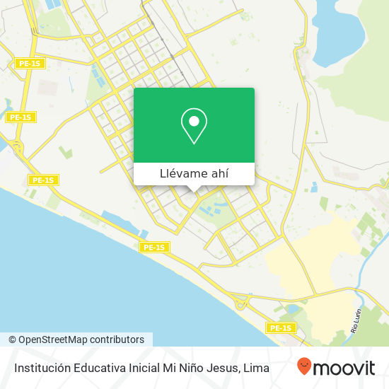 Mapa de Institución Educativa Inicial Mi Niño Jesus