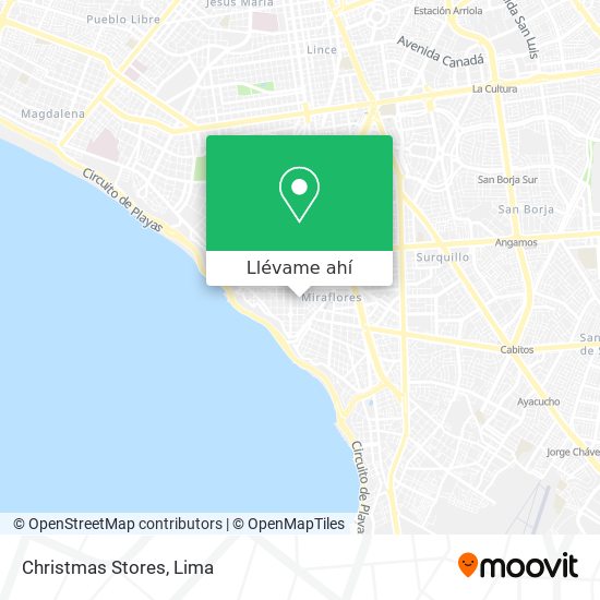 Mapa de Christmas Stores