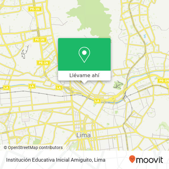 Mapa de Institución Educativa Inicial Amiguito
