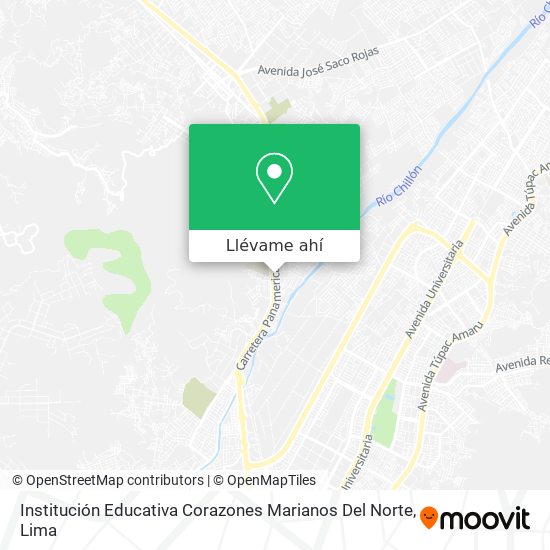 Mapa de Institución Educativa Corazones Marianos Del Norte