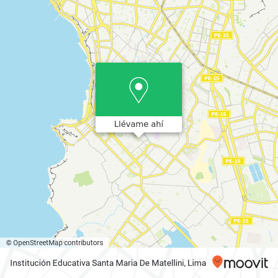 Mapa de Institución Educativa Santa Maria De Matellini