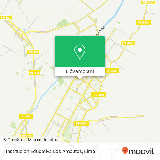 Mapa de Institución Educativa Los Amautas