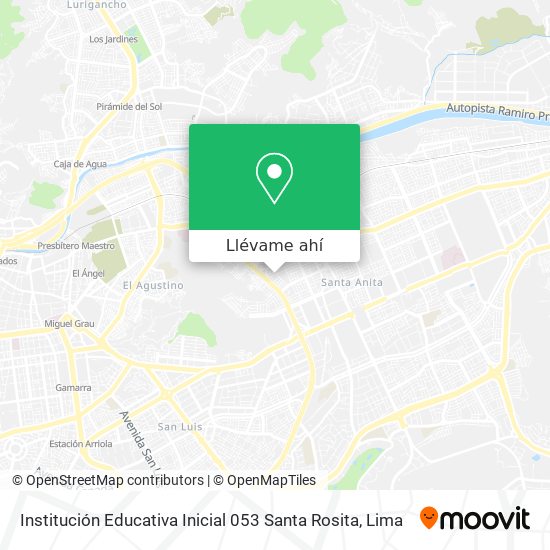 Mapa de Institución Educativa Inicial 053 Santa Rosita