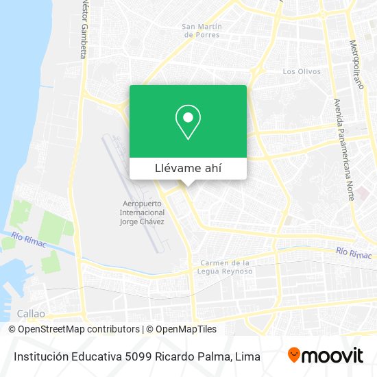 Mapa de Institución Educativa 5099 Ricardo Palma