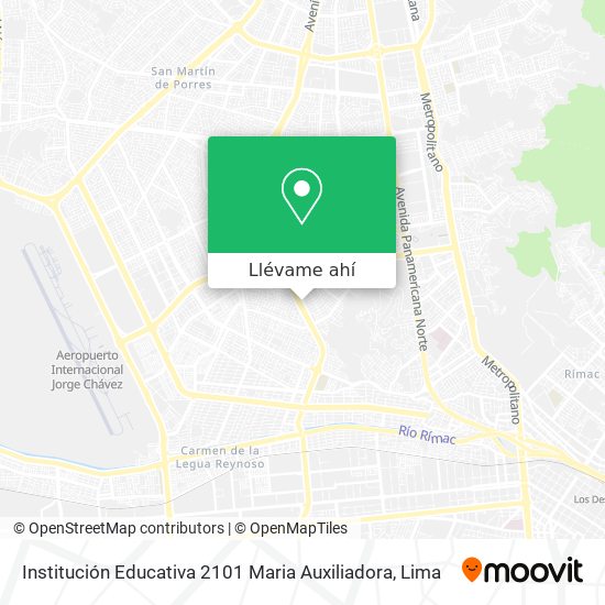 Mapa de Institución Educativa 2101 Maria Auxiliadora
