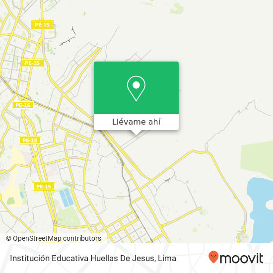 Mapa de Institución Educativa Huellas De Jesus