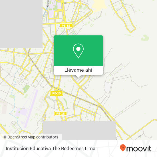 Mapa de Institución Educativa The Redeemer