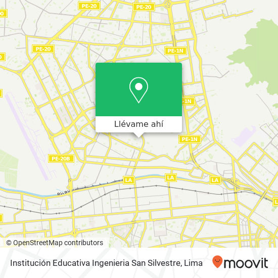 Mapa de Institución Educativa Ingenieria San Silvestre