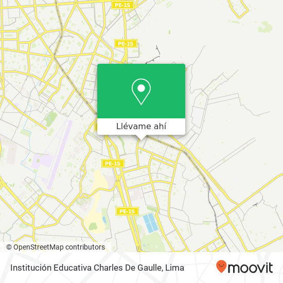 Mapa de Institución Educativa Charles De Gaulle