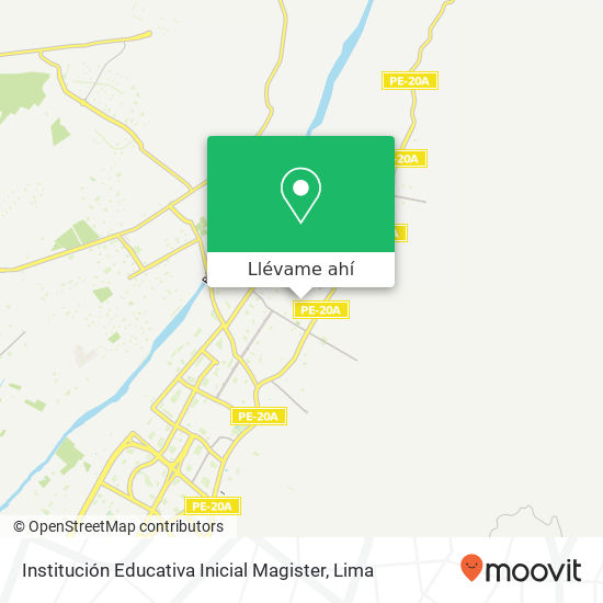 Mapa de Institución Educativa Inicial Magister