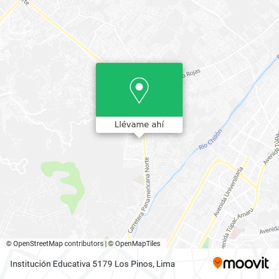 Mapa de Institución Educativa 5179 Los Pinos