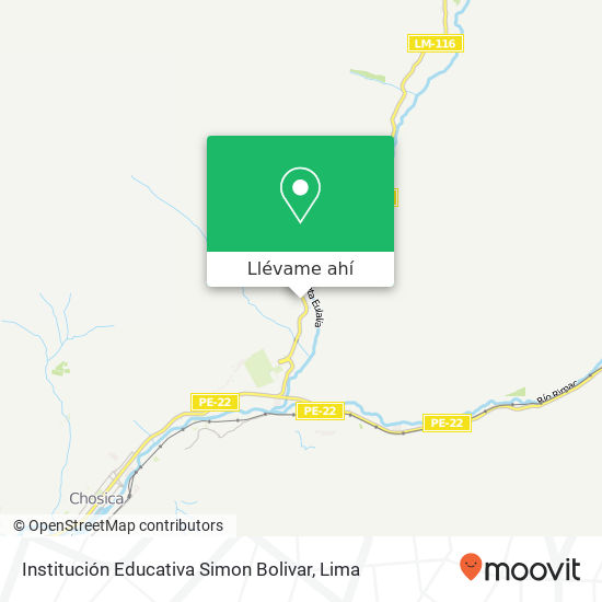 Mapa de Institución Educativa Simon Bolivar