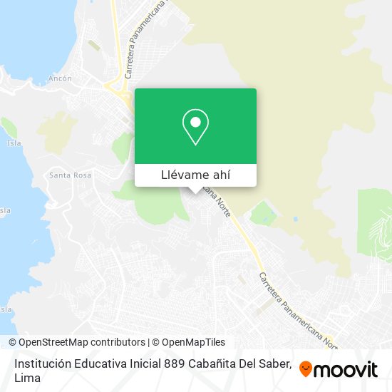 Mapa de Institución Educativa Inicial 889 Cabañita Del Saber