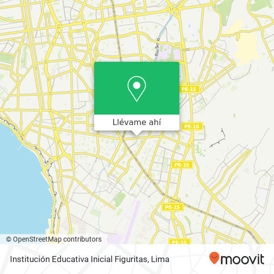 Mapa de Institución Educativa Inicial Figuritas
