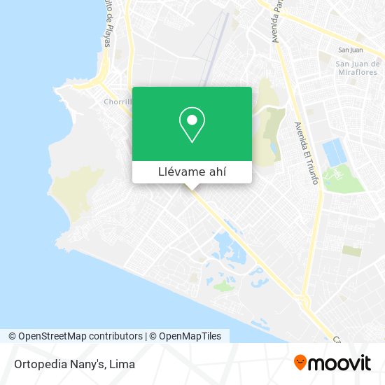 Mapa de Ortopedia Nany's