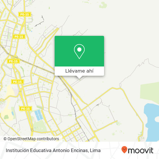 Mapa de Institución Educativa Antonio Encinas