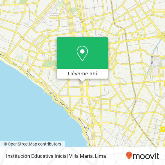 Mapa de Institución Educativa Inicial Villa Maria